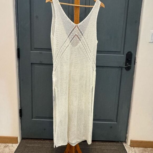 NWT (XXL) Cupshe midi crochet swimsuit coverup with side slit - Picture 2 of 8